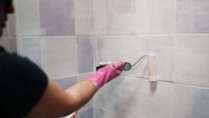 Pintar rejuntes de azulejos